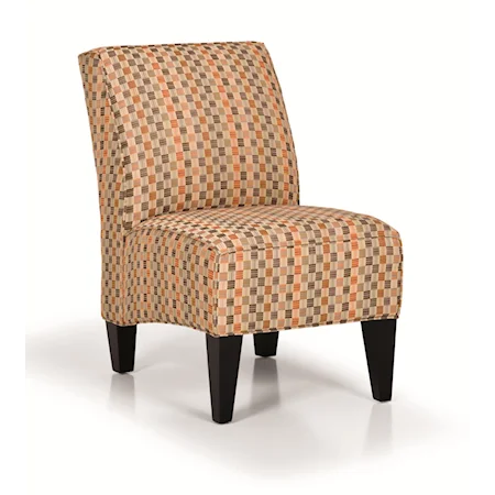 Contemporary Armless Accent Chair